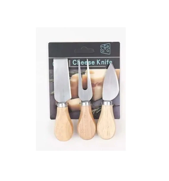 Set 3 Pcs Cutite Pt. Branzeturi Fier + Lemn A-14002 WEI
